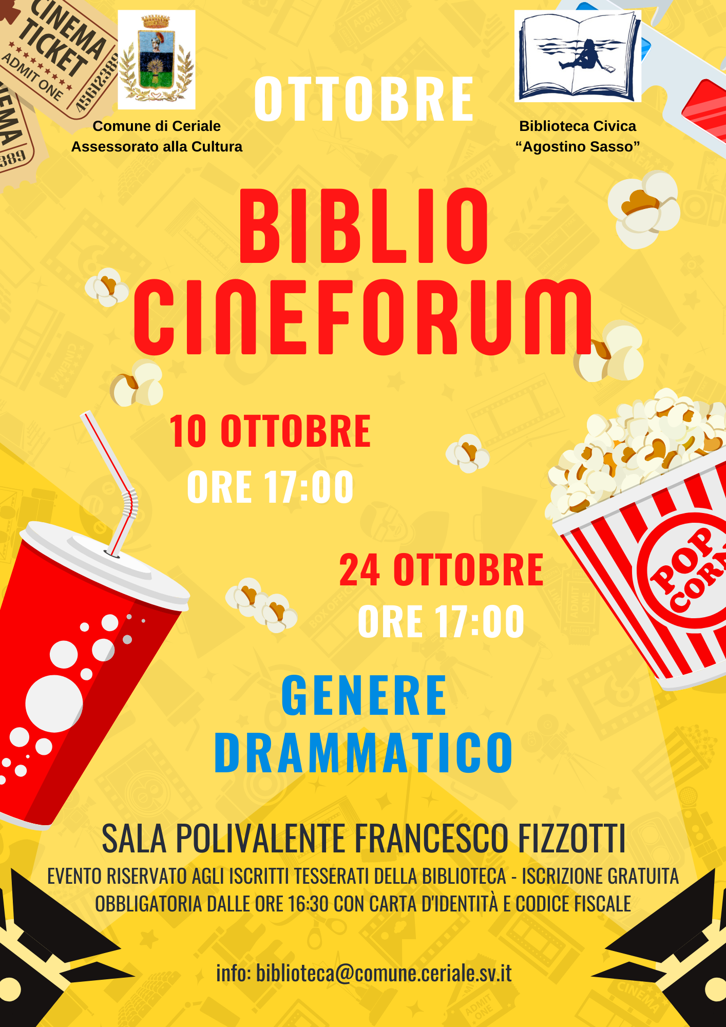 Cineforum ottobre 2024 Ceriale