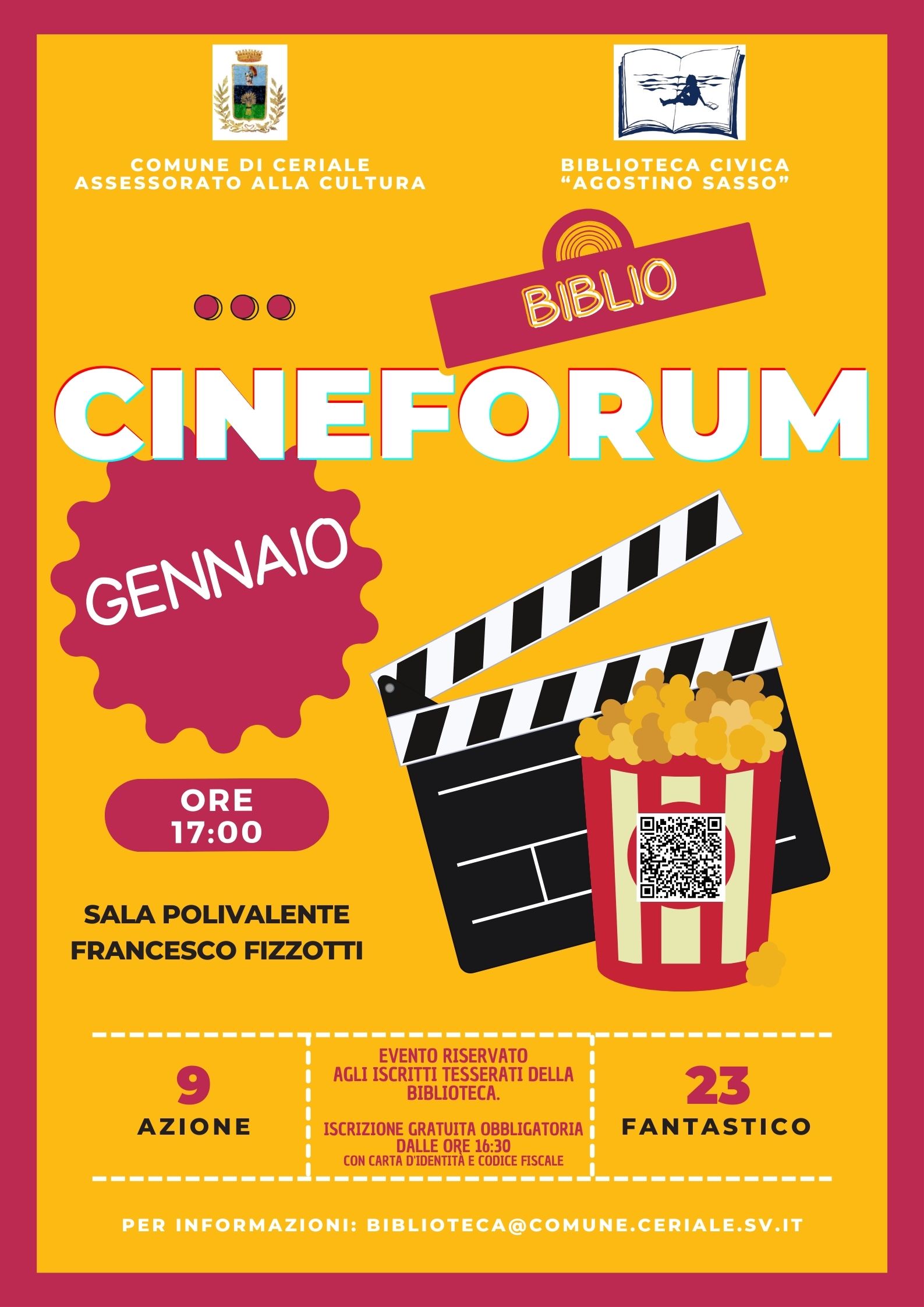 CINEFORUM GENNAIO 2025